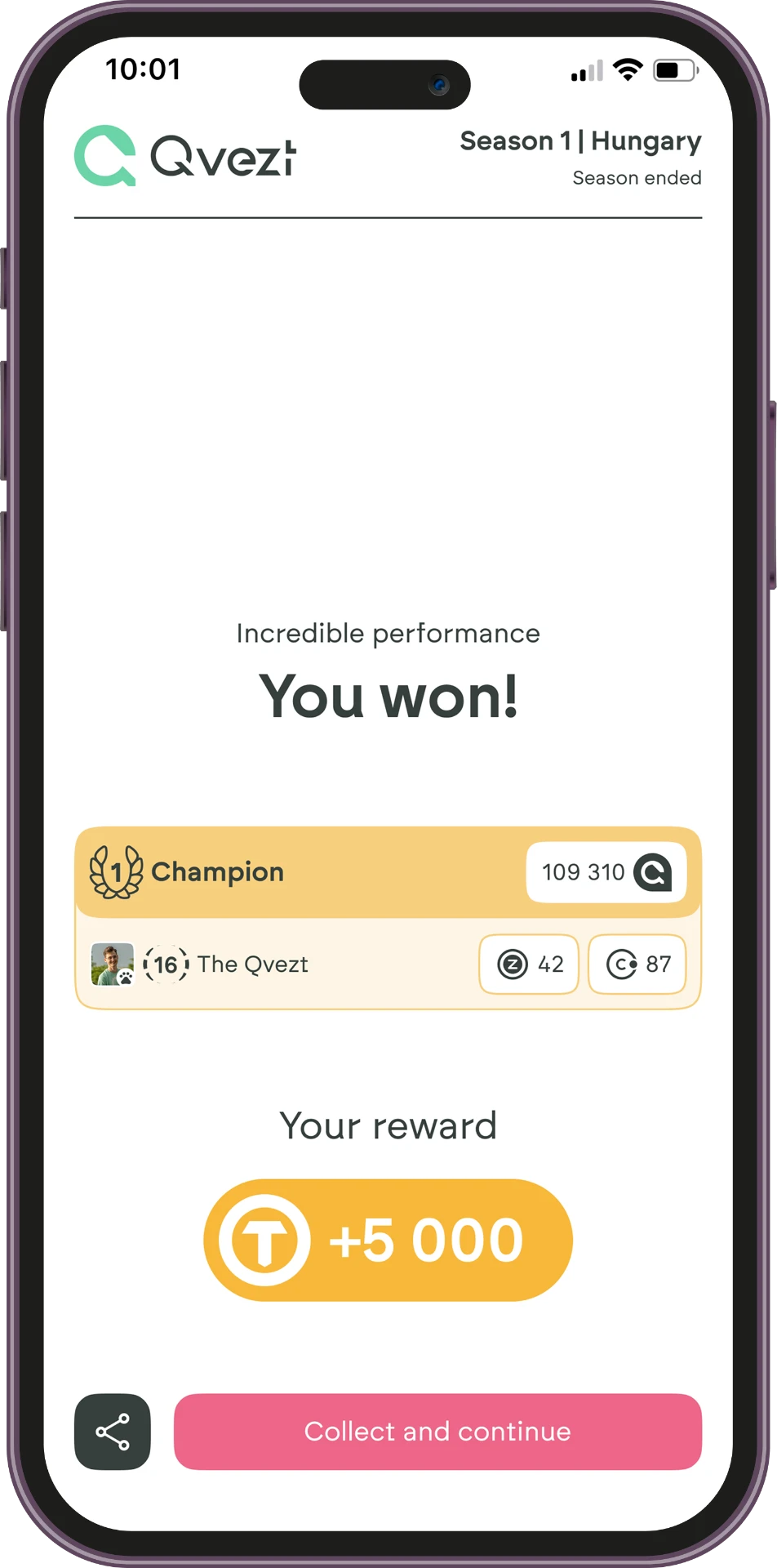 Qvezt app — Enjoy your Rewards