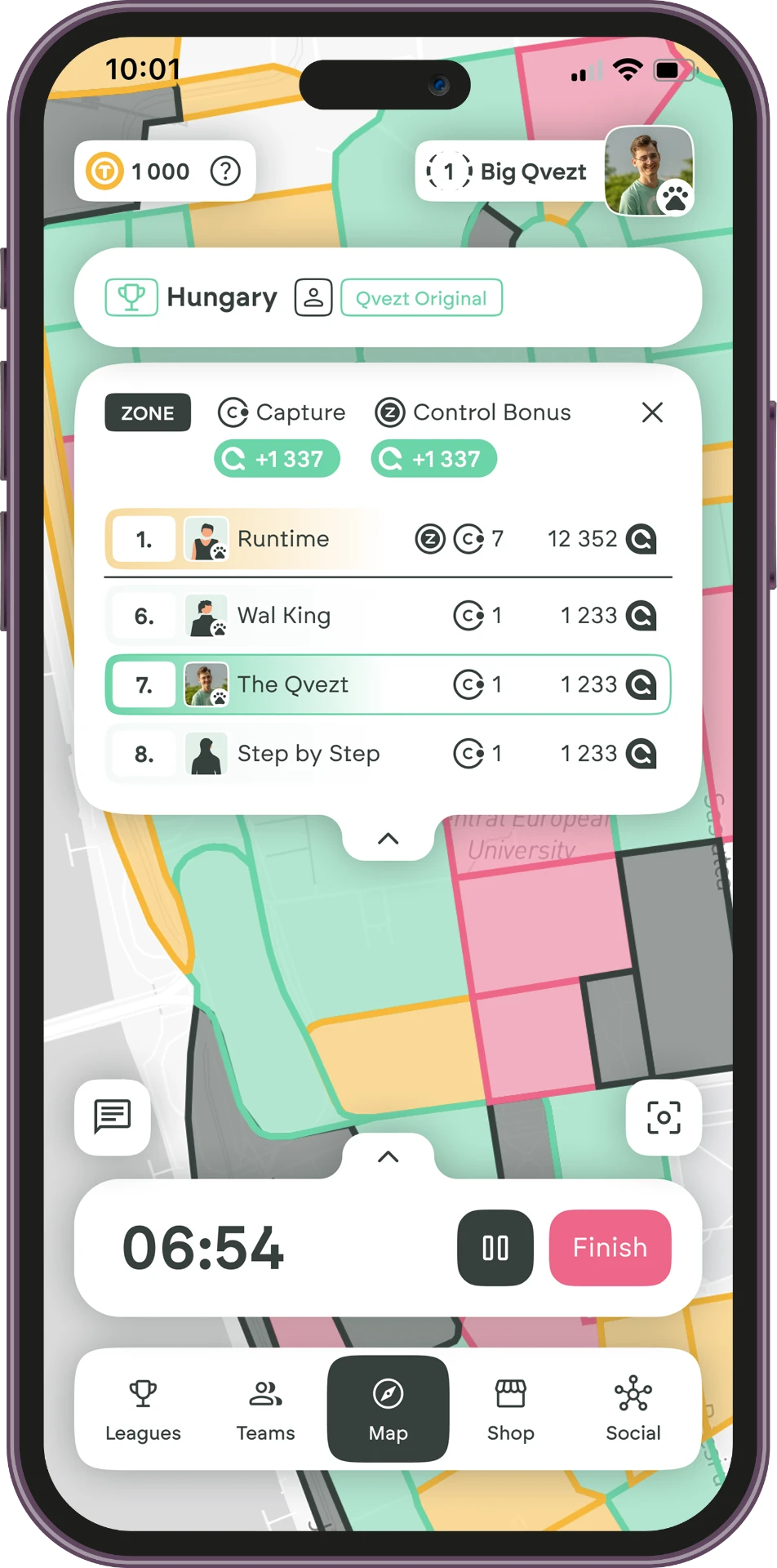 Qvezt app — Challenge Others